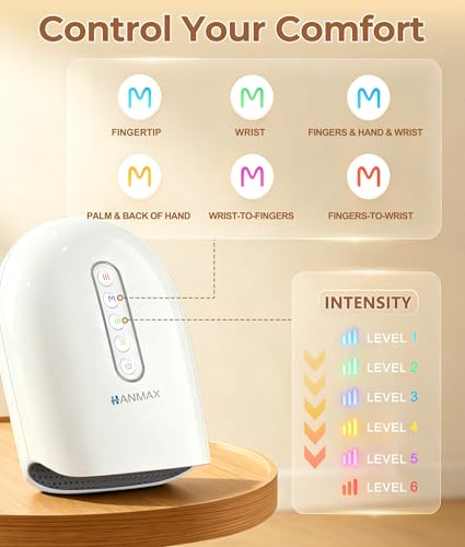 Cordless Hand Massager with Heat and Compression