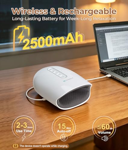 Cordless Hand Massager with Heat and Compression