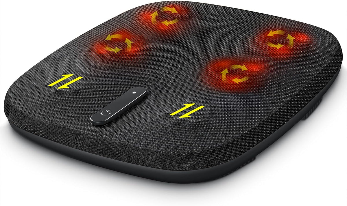 Nekteck Shiatsu Foot Massager with Heat, Electric Feet Massager Machine with Deep Kneading, Rolling&Scraping, for Plantar Fasciitis Pain Relief, Foot Warmer for Home Office, Gifts for Women Men
