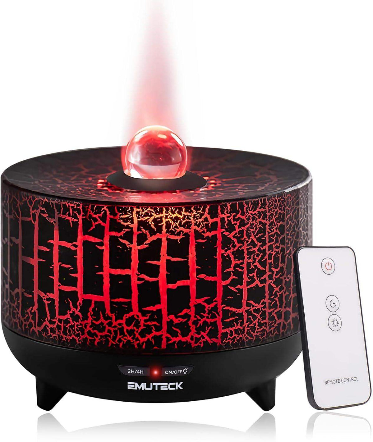 Crystal Ball Ultrasonic Humidifying Essential Oil Diffuser – 250ml, 9 LED Colors, Remote, 380 sq ft Coverage
