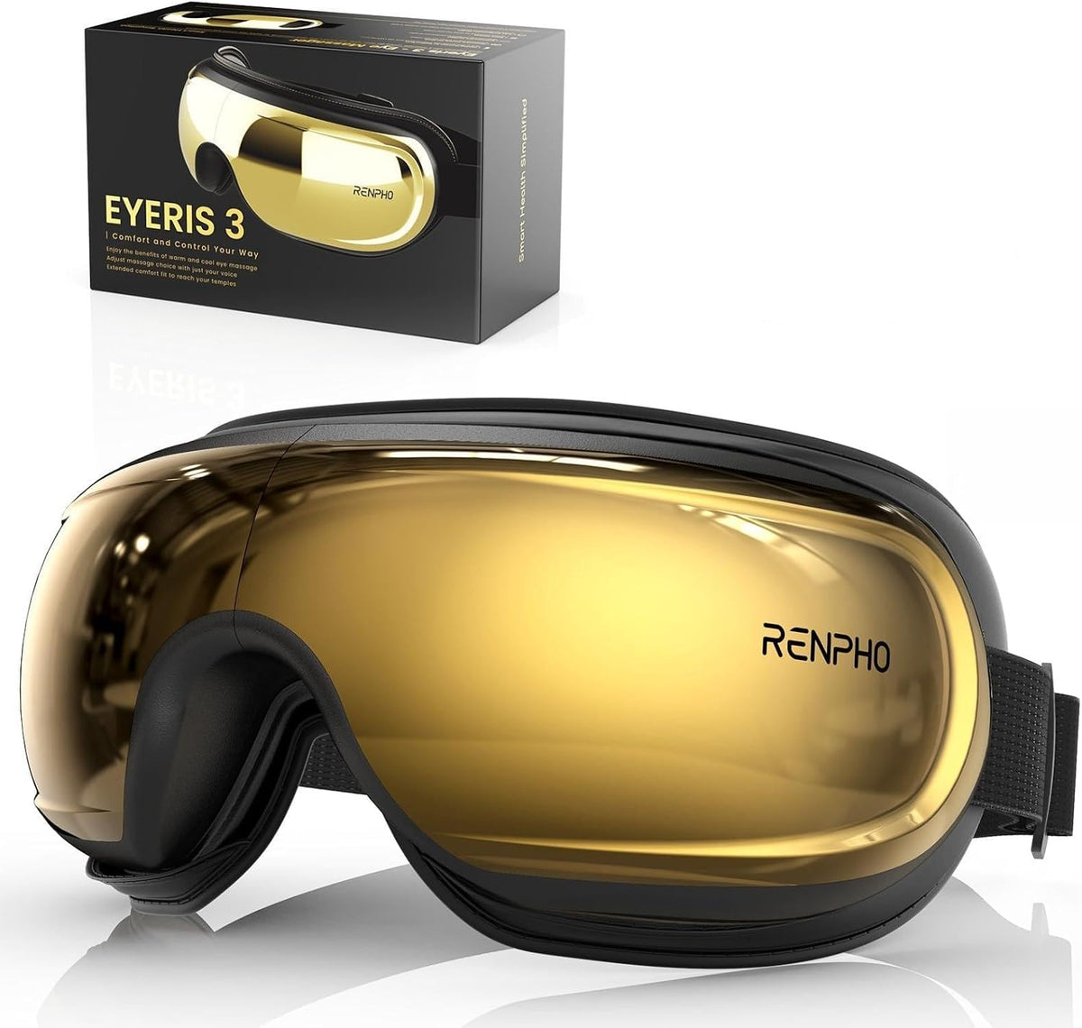 RENPHO Eyeris 3 Eye Massager with Heat and Cooling, Massaging Eye Mask