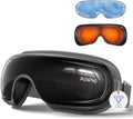 RENPHO Eyeris 3 Eye Massager with Heat and Cooling, Massaging Eye Mask | Voice Control, Vibration & Compression Massager for Dry Eyes & Head Tension, FSA Eligible HSA, Gifts for Women & Men