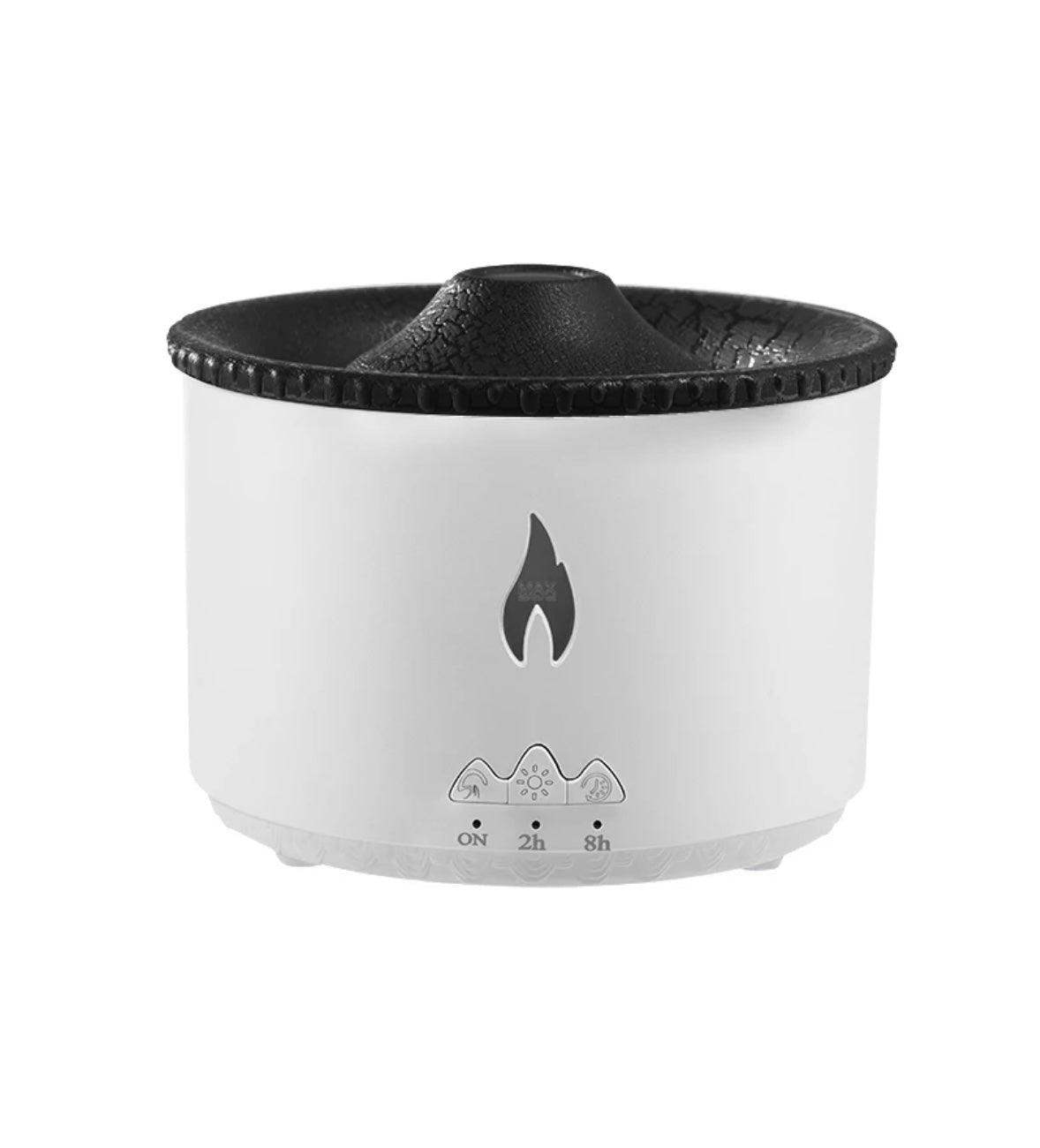 Mega Volcano Ultrasonic Humidifying Essential Oil Diffuser – 300ml, Dual Spray, Remote, 25dB, 375 sq ft