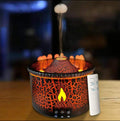 Mega Volcano Ultrasonic Humidifying Essential Oil Diffuser – 300ml, Dual Spray, Remote, 25dB, 375 sq ft