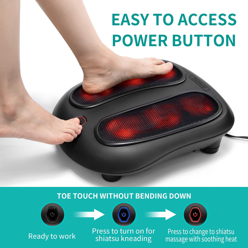 Nekteck Toe-touch Deep Kneading Foot Massager with Heat