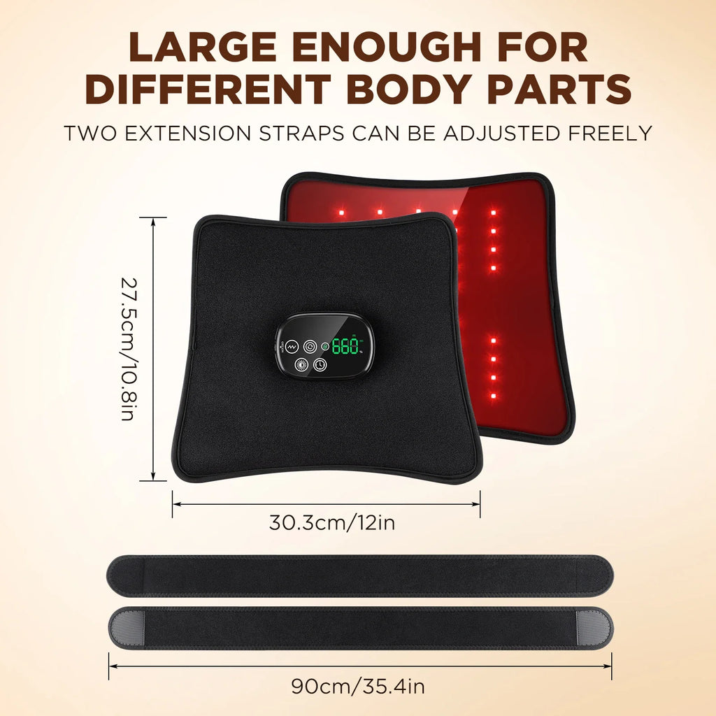 Hailicare Cordless Infrared Waist Massager – Vibration & Heat Belt
