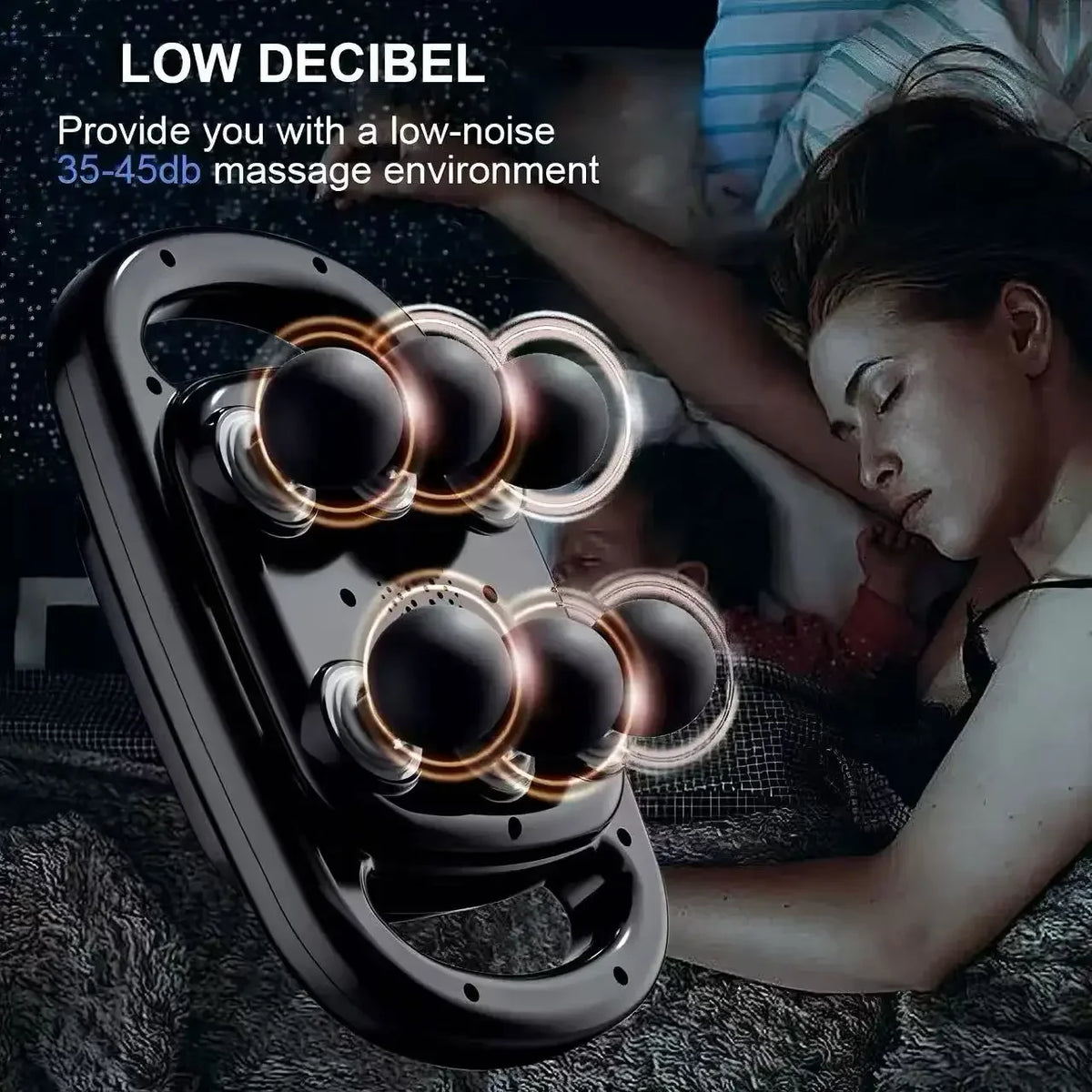 6-Head Percussion Massage Gun | 9 Modes Electric Massager