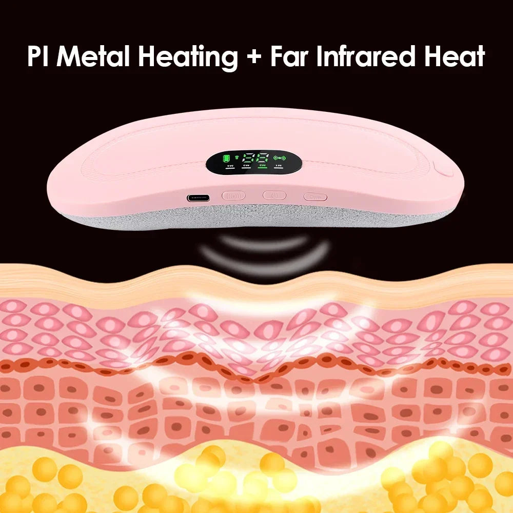 Electric Heated Vibrating Waist Massage Belt | 3 Heat Levels