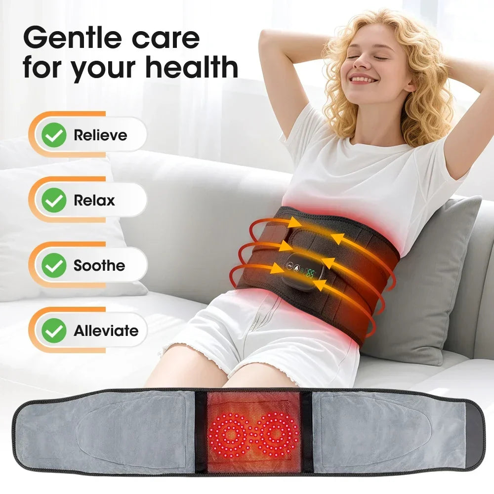 Hailicare Heating Waist Massager Belt | 5000mAh Red Light