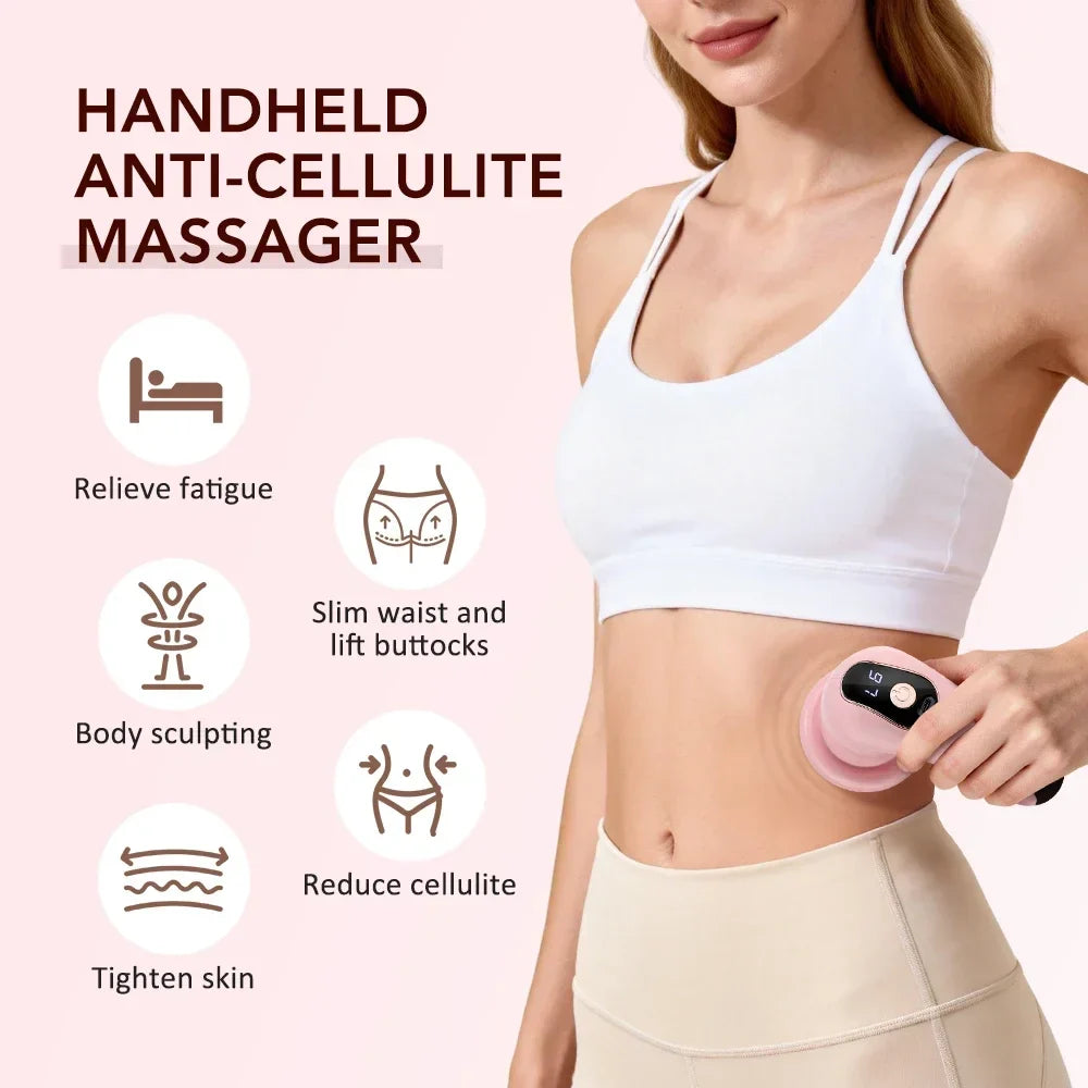 Cordless Electric Body Massager – 6 Levels & 5 Heads
