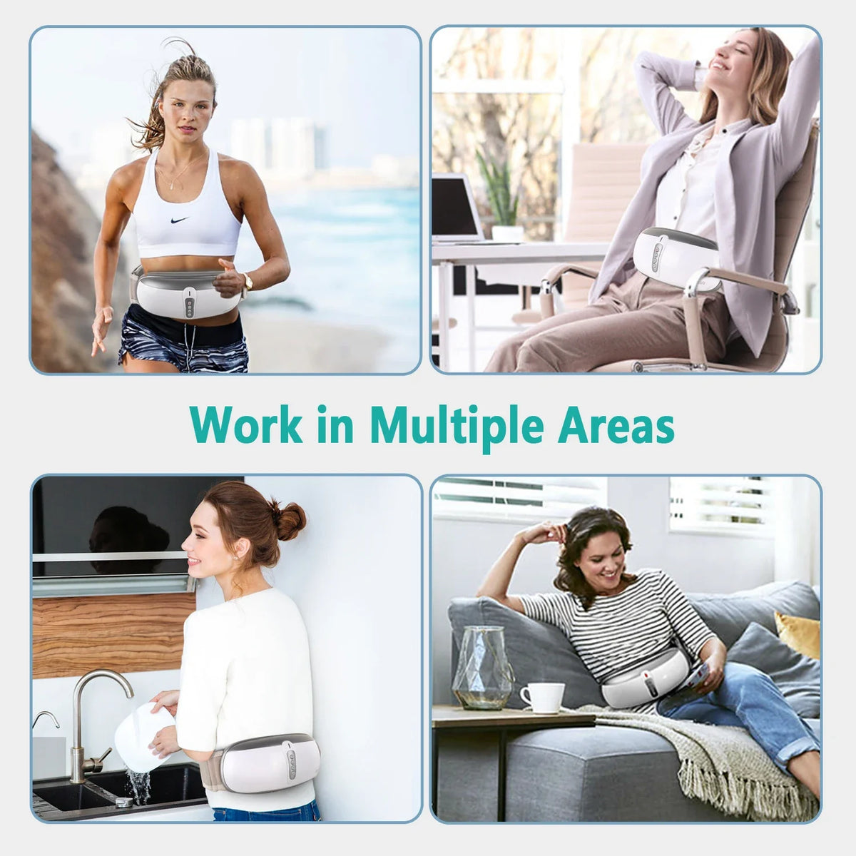 Wireless Slimming Belt Abdominal Massager with Heat
