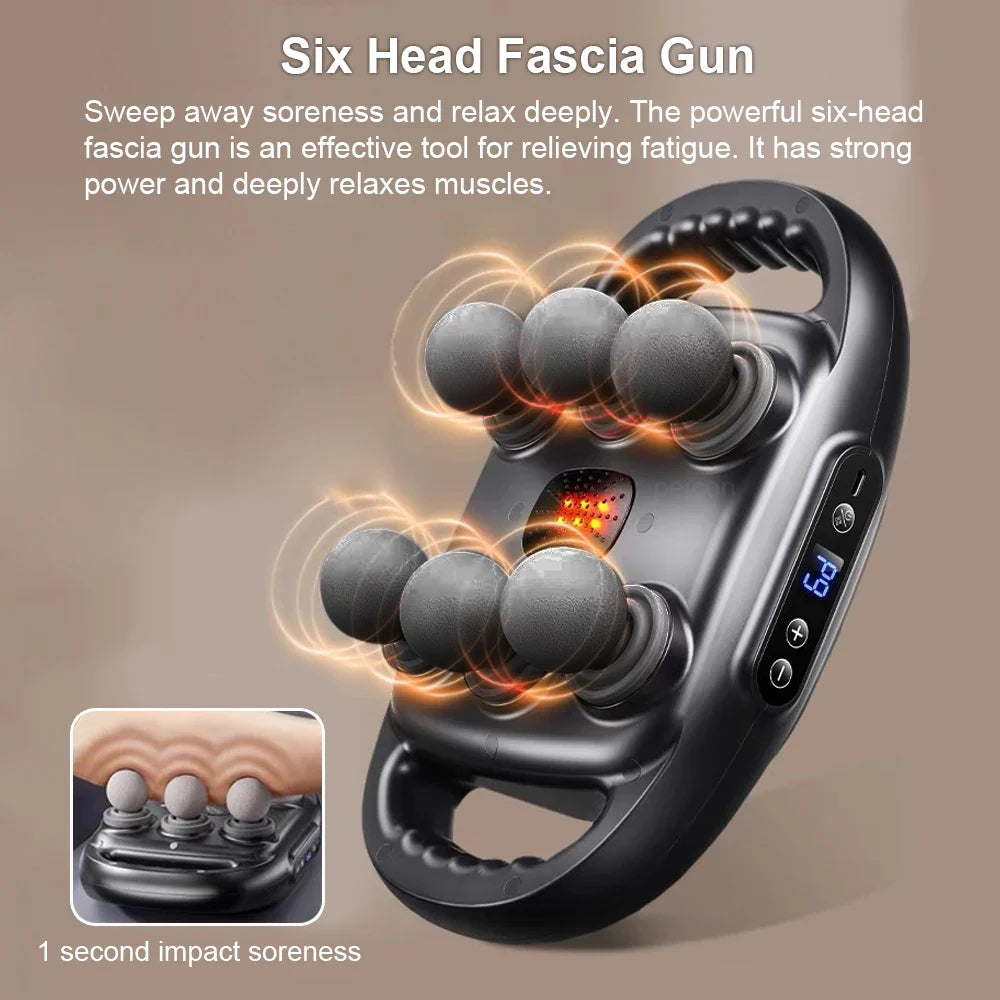 Professional Fascia Massage Gun – 16 Heads, Deep Tissue Relief