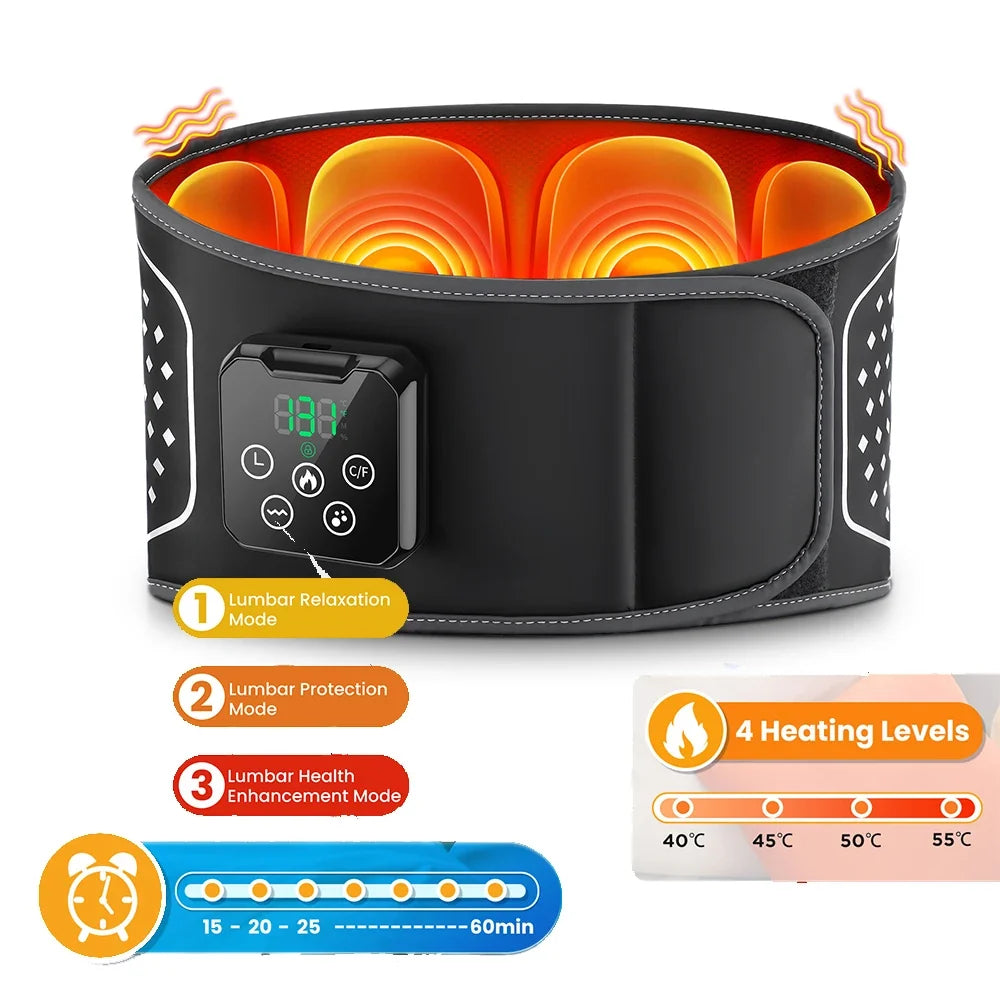 Hailicare Cordless Infrared Waist Massager – Vibration & Heat Belt