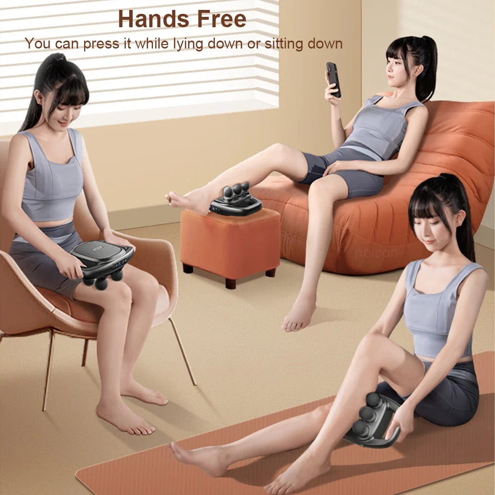 6-Head Fascia Massage Gun | Deep Percussion Muscle Massager