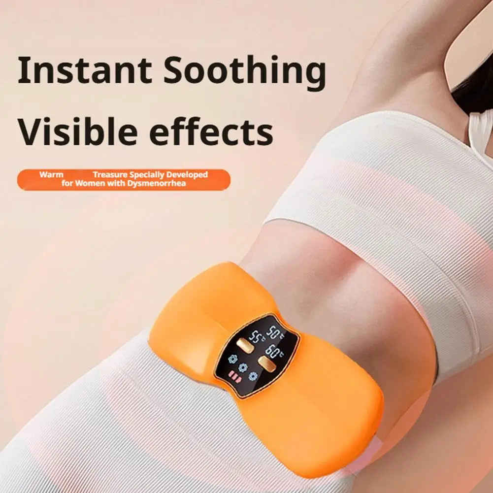 Electric Warming Abdominal Belt – Heated Massager for Women