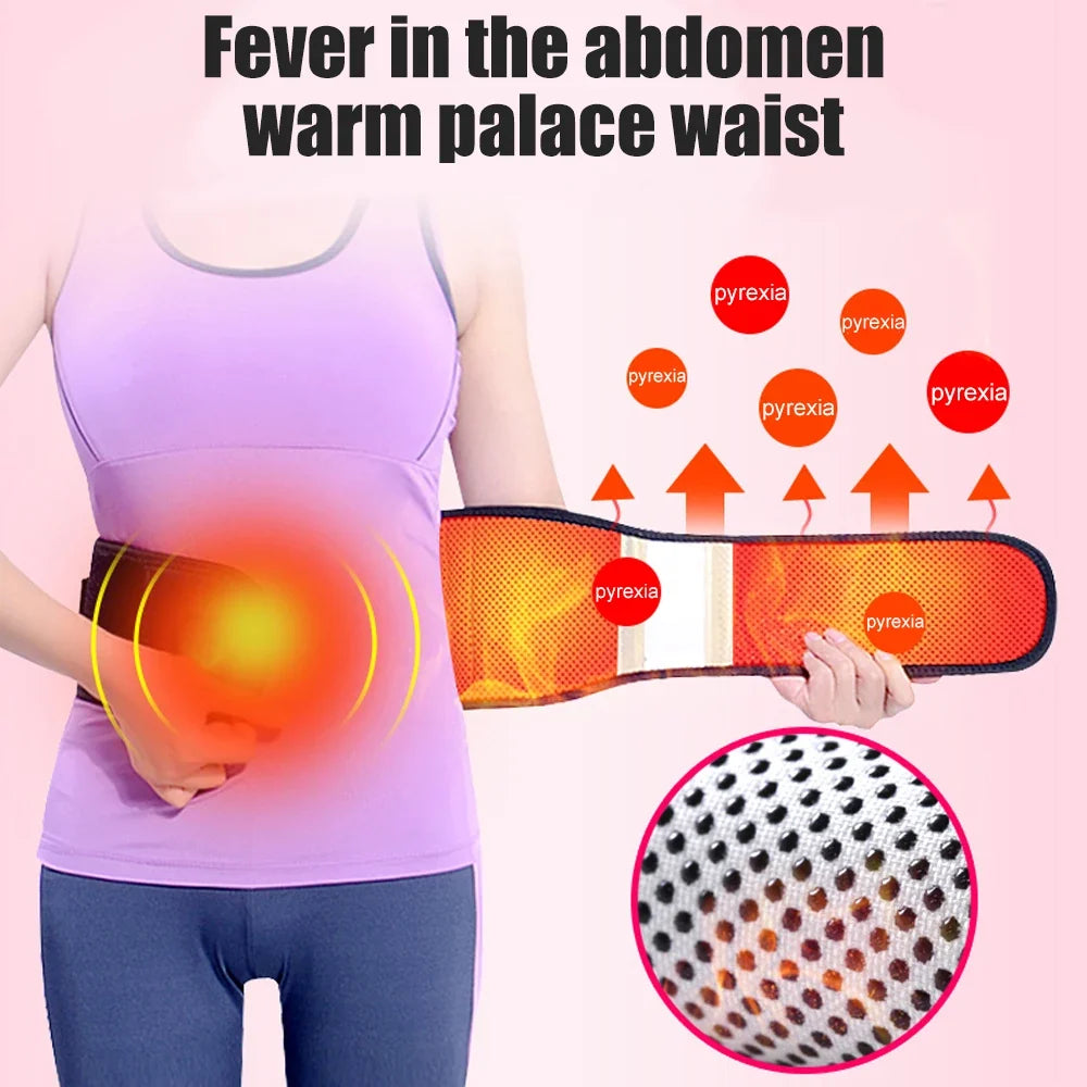 Magnetic Self-Heating Lumbar Support Belt – Back Pain Relief