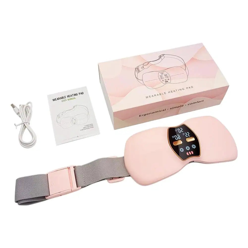 Electric Warming Abdominal Belt – Heated Massager for Women