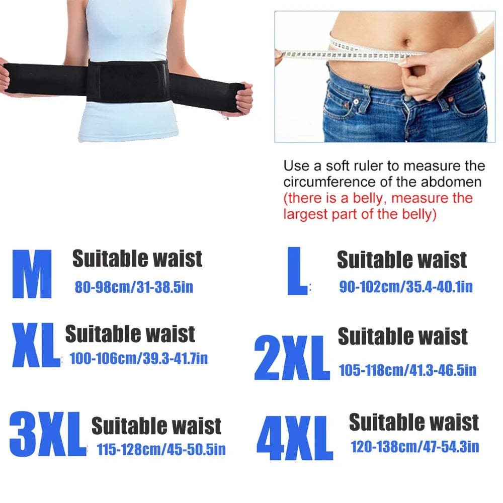 Magnetic Self-Heating Lumbar Support Belt – Back Pain Relief