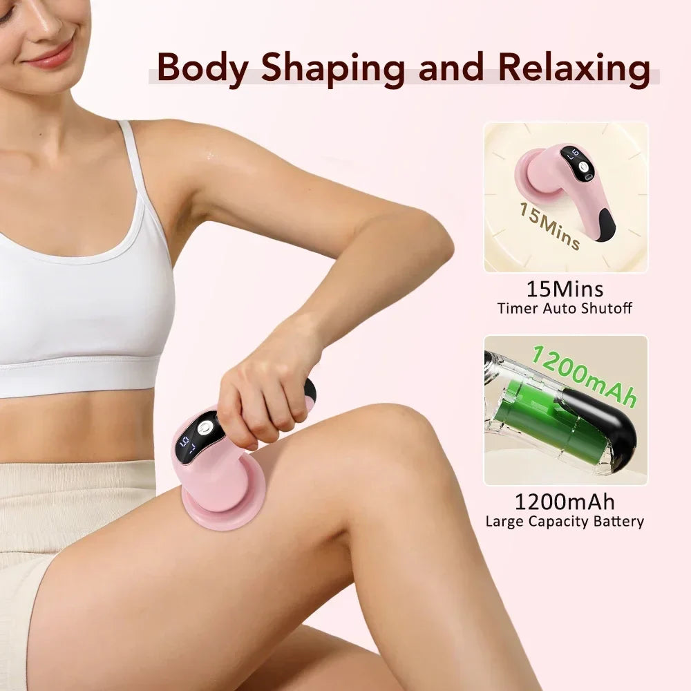 Cordless Electric Body Massager – 6 Levels & 5 Heads