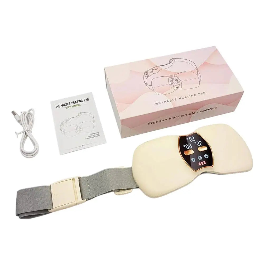 Electric Warming Abdominal Belt – Heated Massager for Women