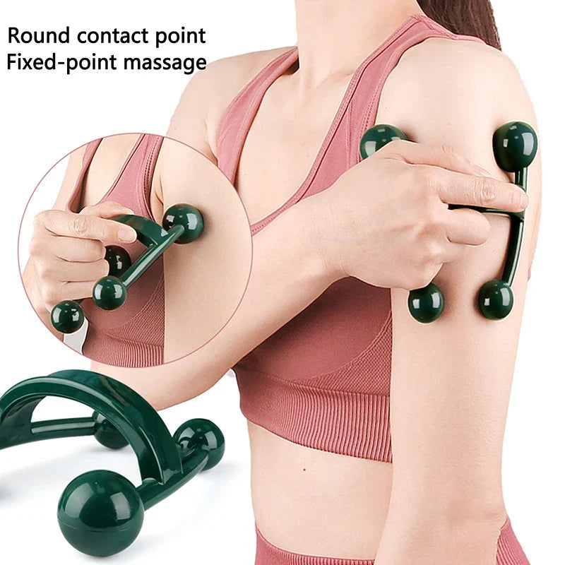 H-Shape Trigger Point Handheld Massager | Back & Body Tool
