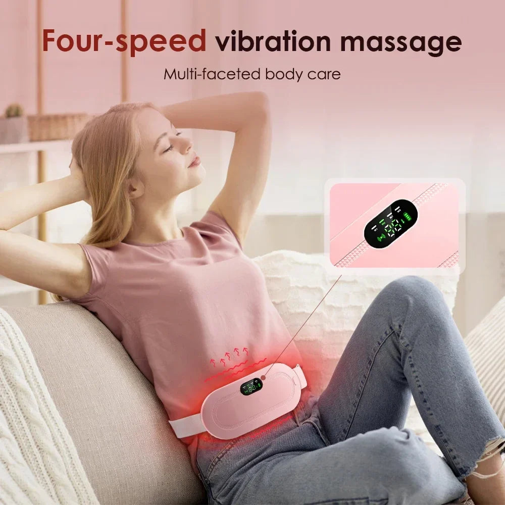 Electric Heated Vibrating Waist Massage Belt | 3 Heat Levels