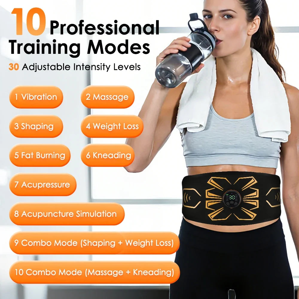 Hailicare EMS Abdominal Toning Belt – 10 Modes, 30 Levels