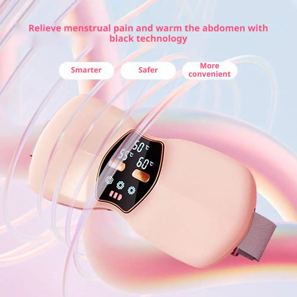 Electric Warming Abdominal Belt – Heated Massager for Women