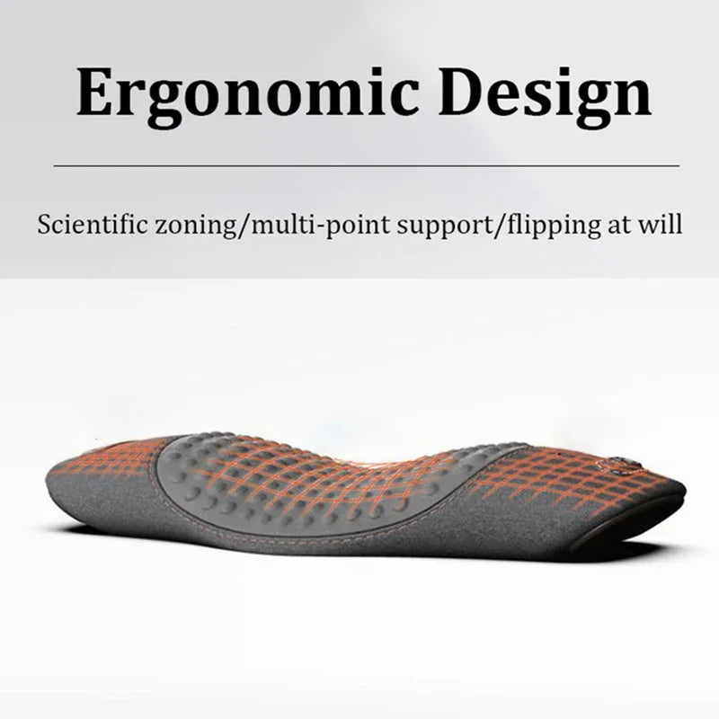 Heated Lumbar Support Pillow with Massage | Waist Cushion