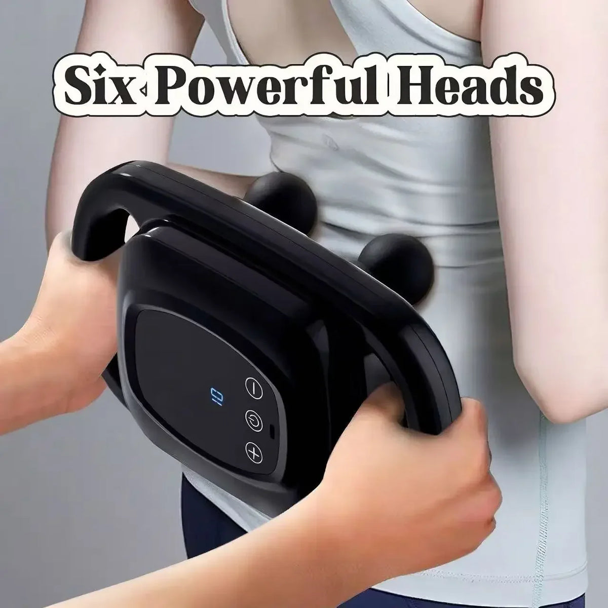 6-Head Percussion Massage Gun | 9 Modes Electric Massager