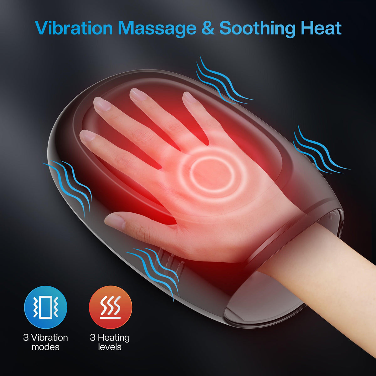 Wireless Hand Massager with APP Control, Hand Wrist Finger Massager - 4101