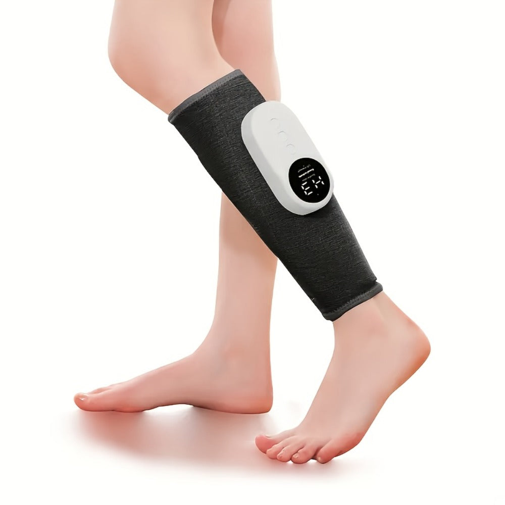 Compression Leg Massager Rechargeable - 2000mAh USB Portable Calf Thigh Knee Massager with 3 Intensity Levels for Home or Salon Spa Use