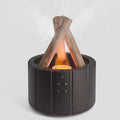 Bonfire Flame Ultrasonic Humidifying Essential Oil Diffuser – 250ml, 18-Hour Runtime, Remote, Under 35dB