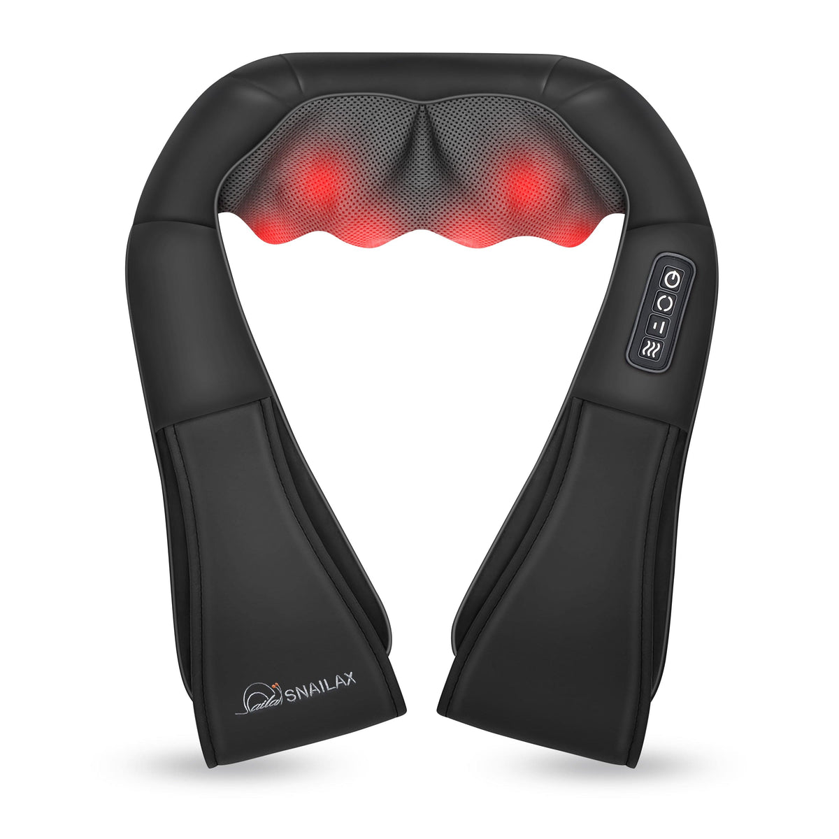 3D Shiatsu Neck & Shoulder Massager with Heat - Deep Kneading Massage Pillow