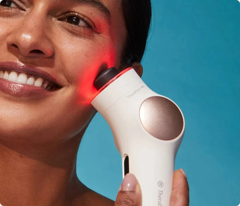 TheraFace PRO All-in-One Skincare Device with LED Light, Microcurrent & Facial Massage (White)