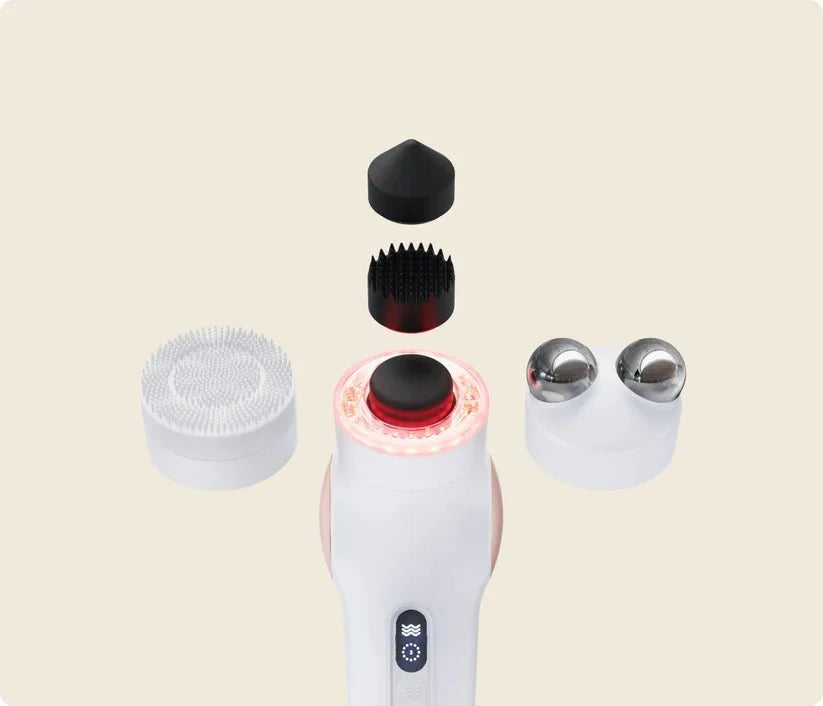 TheraFace PRO All-in-One Skincare Device with LED Light, Microcurrent & Facial Massage (White)